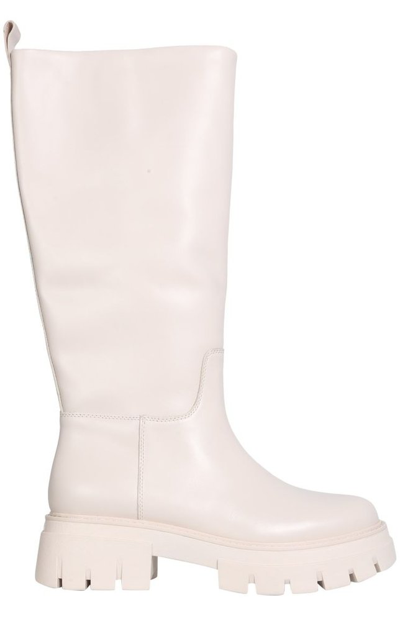Ash Lucky Knee-length Leather Boots In White