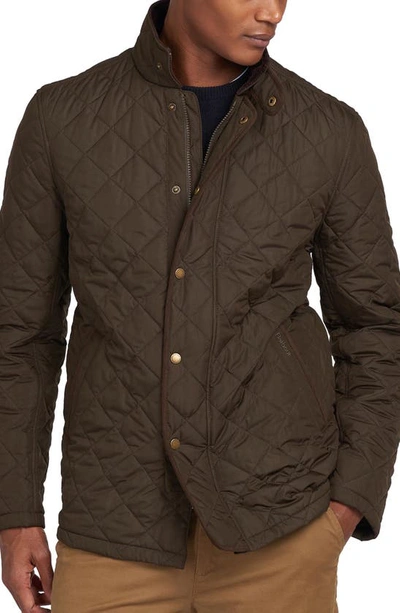 Barbour Flyweight Quilted Jacket In Olive