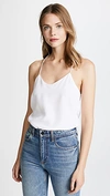 Tibi Classic Racer Back Camisole In White