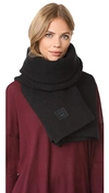 Acne Studios Bansy L Face Scarf In Black