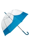 Hunter 'moustache' Bubble Umbrella - Blue In Ocean Blue