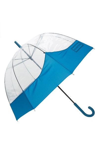 Hunter 'moustache' Bubble Umbrella - Blue In Ocean Blue