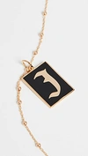 Maison Irem Gothic Initial Necklace In J