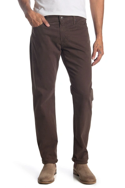 Ag Men's Graduate Slim Straight-fit Pants In Slate Brown