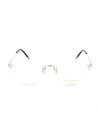 Boucheron 50mm Optical Frames In Silver