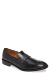 Bruno Magli Men's Arezzo Burnished Leather Apron Toe Penny Loafers In Navy