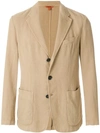 Barena Venezia 'torceo Taco' Textured Cotton Jersey Soft Blazer In Neutrals