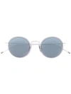 Thom Browne Round Framed Sunglasses In Metallic