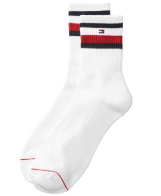 Tommy Hilfiger Men's 2 Pack Crew Socks In White | ModeSens