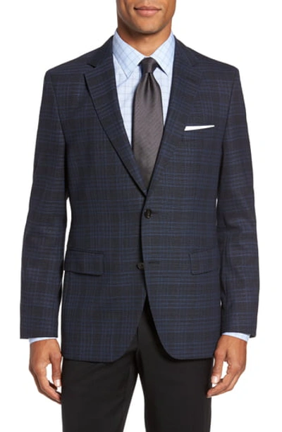 Hugo Boss Textured Wool-cotton Sport Coat, Blue In Navy | ModeSens