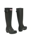 Hunter Knee Boots In Black