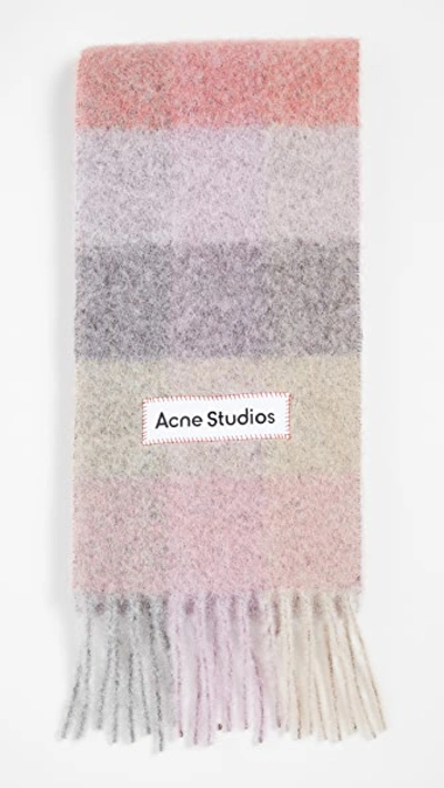 Acne Studios Scarf Fuchsia Lila Pink In Mixed