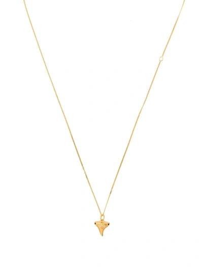 True Rocks Shark Tooth Pendant Necklace In Gold
