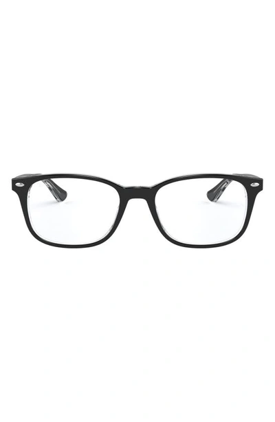 Ray Ban 53mm Optical Glasses In Black