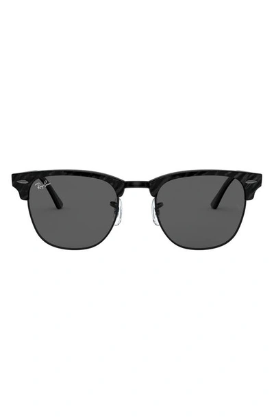 Ray Ban 49mm Square Sunglasses In Black/ Dark Grey