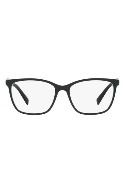 Tiffany & Co 54mm Square Optical Glasses In Black Blue