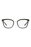 Michael Kors 51mm Square Optical Glasses In Black