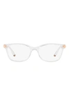 Dolce & Gabbana 53mm Butterfly Optical Glasses In Crystal