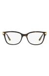 Dolce & Gabbana 53mm Butterfly Optical Glasses In Havana