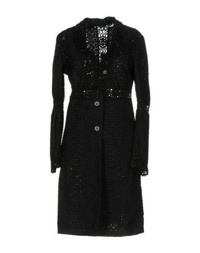 Ermanno Scervino Overcoats In Black