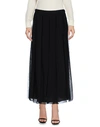 Red Valentino Long Skirts In No Nero