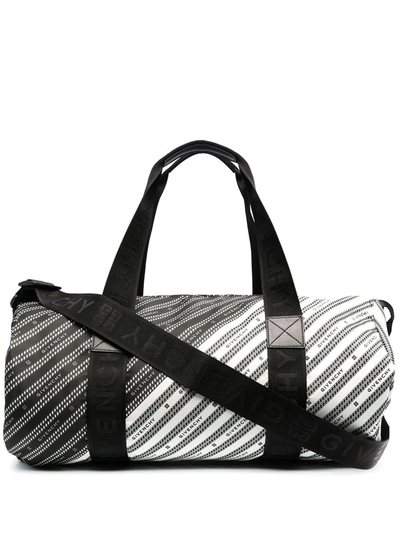 Givenchy Monochrome Logo-print Nylon Holdall In Black