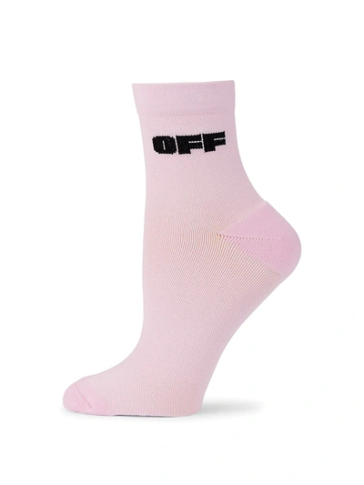 Off-white Women's Bold Logo Socks In Cream