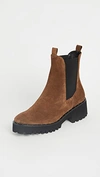 Freda Salvador Brooke Waterproof Lug Sole Boots Brown 5.5 In Brown Suede