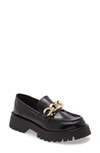 Jeffrey Campbell Recess Chain Platform Loafer In Black Box
