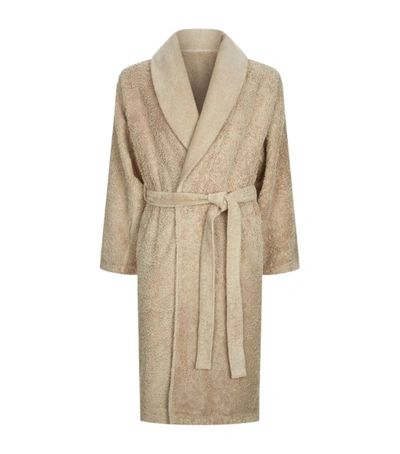 Abyss & Habidecor Superpile Linen Robe (extra Large) In Beige