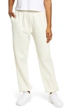 Nike Sportswear Essential Fleece Pants In Coconut Milk/ White