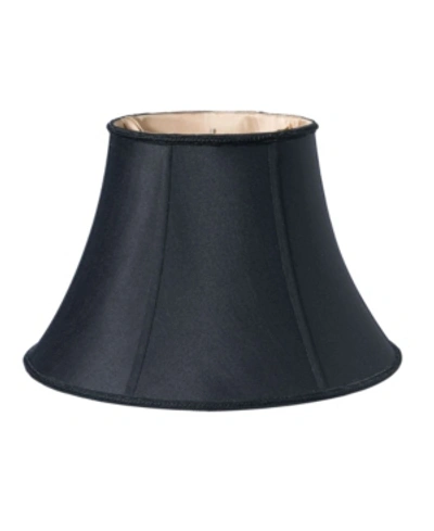 Macy's Cloth Wire Slant Transitional Bell Softback Lampshade With Washer Fitter Collection In Black