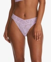 Hanky Panky Women's Signature Lace Original Rise Thong In Cool Lavender