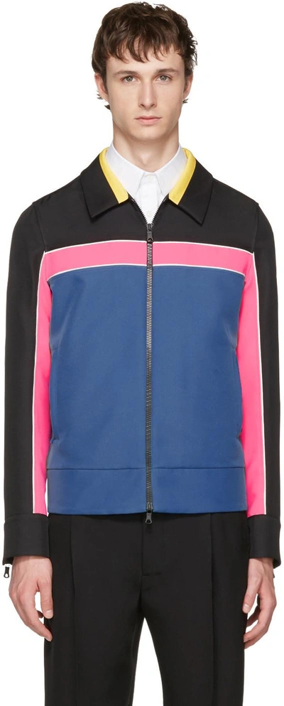 Valentino Multicolor Colorblocked Zip-up Jacket
