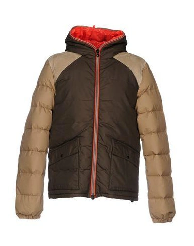 Duvetica Down Jacket In Military Green