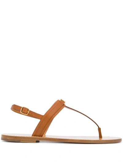 Celine Céline Sandals In Marrone