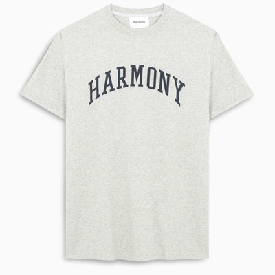 Harmony Paris Grey Logo-print T-shirt