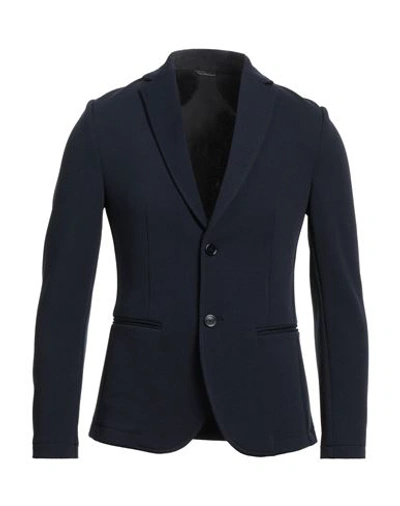 Grey Daniele Alessandrini Suit Jackets In Black