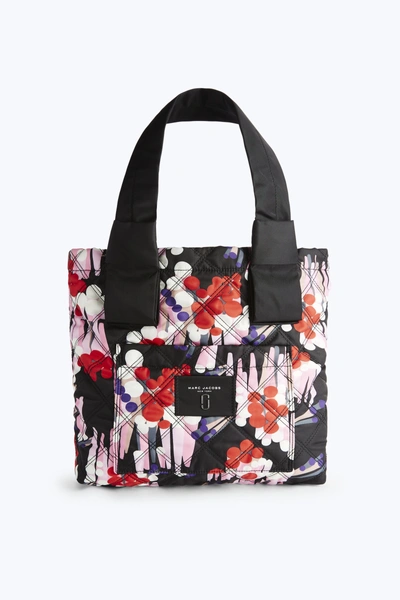 Marc Jacobs Geo Spot-print Knot Small Tote In Black Multi