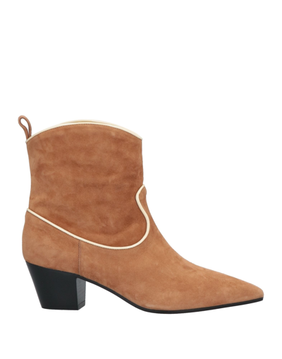 L'autre Chose Ankle Boots In Beige