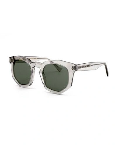 Grey Ant Composite Geometric Sunglasses, Light Gray In Light Grey