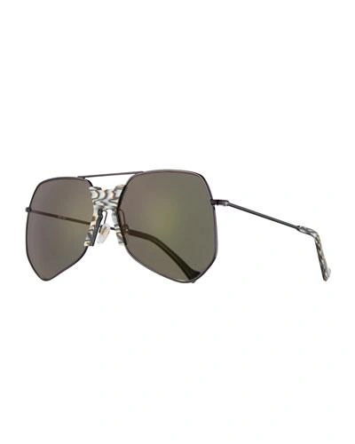 Grey Ant Goste Geometric Sunglasses, Black