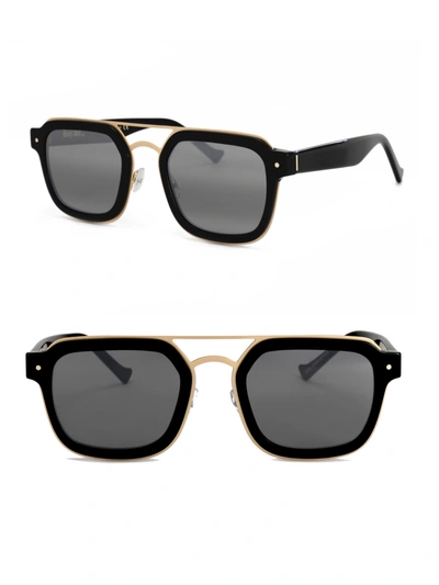 Grey Ant Notizia 52mm Square Sunglasses In Black