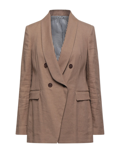 Brunello Cucinelli Suit Jackets In Beige