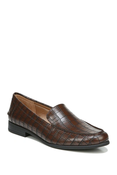 Lifestride Margot Croc Embossed Loafer In Brown