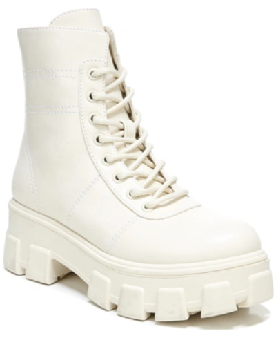Circus By Sam Edelman Women's Demi Quilted Lug Sole Combat Booties Women's Shoes In Modern Ivory