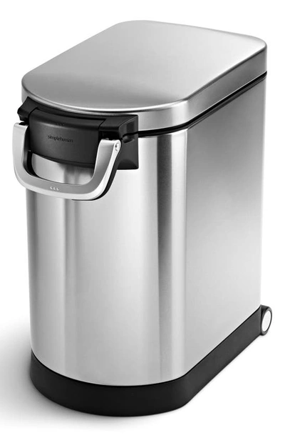 Simplehuman Medium Stainless Steel Pet Food Storage Can In No Color
