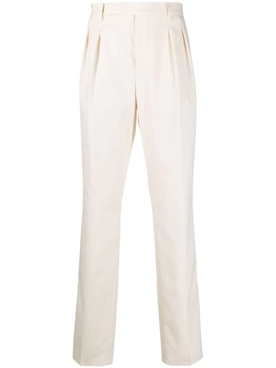 Brunello Cucinelli Tailored Straight Leg Trousers In Neutrals