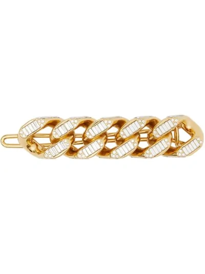 Burberry Chain-link Hair Clip In Gold
