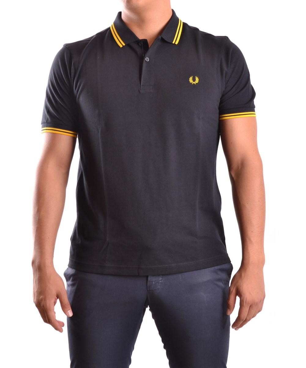 Fred Perry Men's Yellow/black Cotton Polo Shirt' | ModeSens